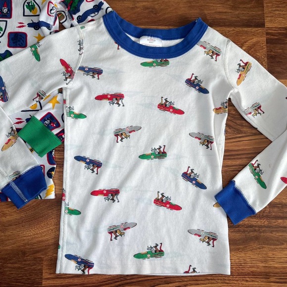 Hanna Andersson Organic Cotton Pajama Winter Long Sleeve Shirts Youth Boys - Picture 2 of 8